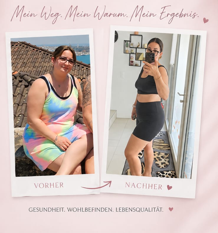 Vorher-Nachher Transformation: Mein Weg. Mein Warum. Mein Ergebnis.